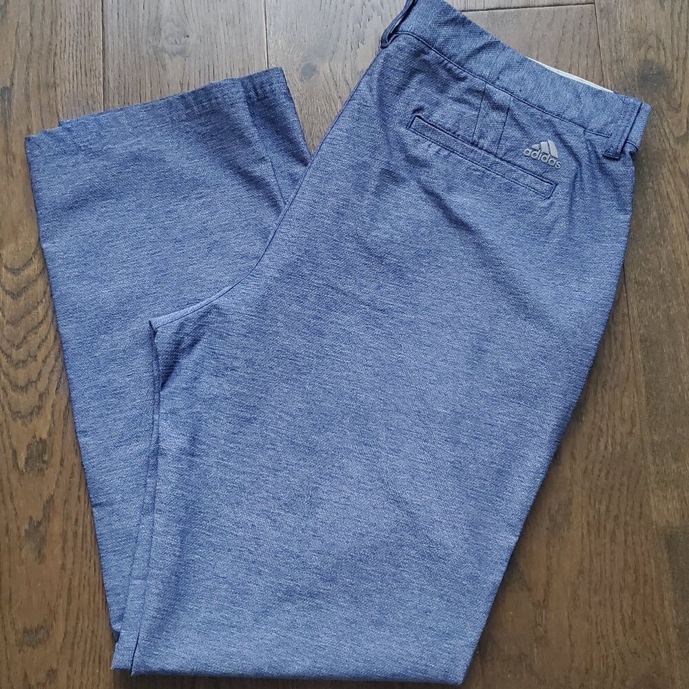 ADIDAS Men's Sport Slacks Blue Activewear Pants 38 x 32 Pockets Lightweight